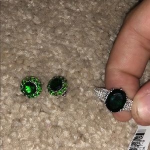 2 pc stamped 925 silver set